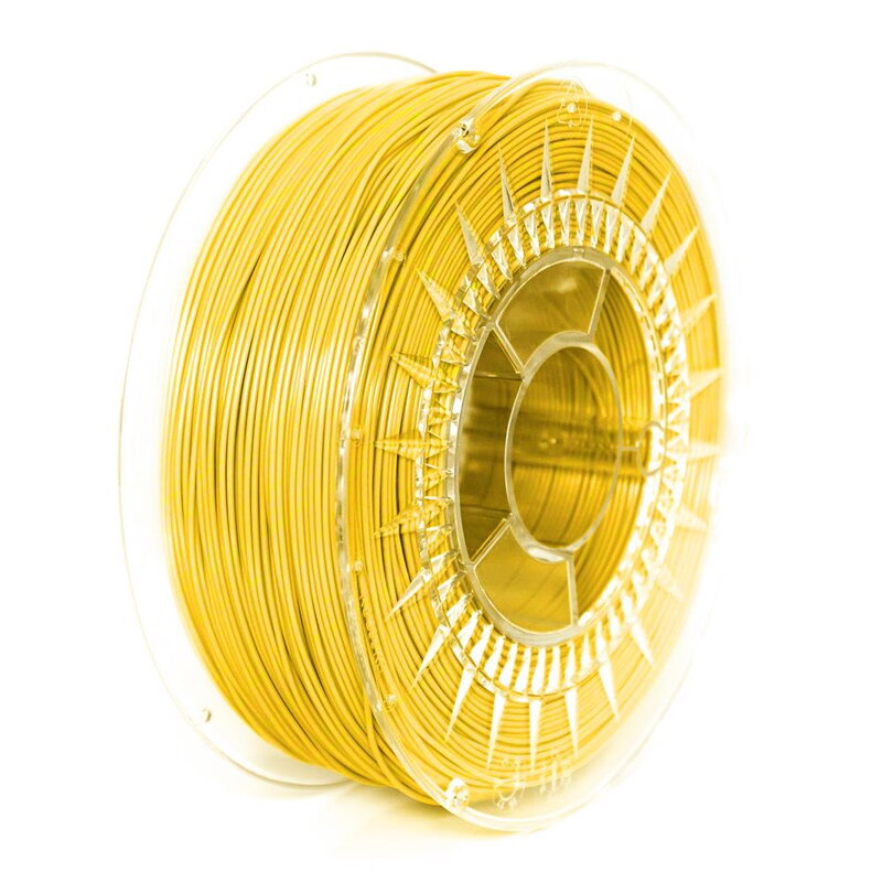 PLA filament 1,75 mm jasný žlutý Devil Design 1 kg