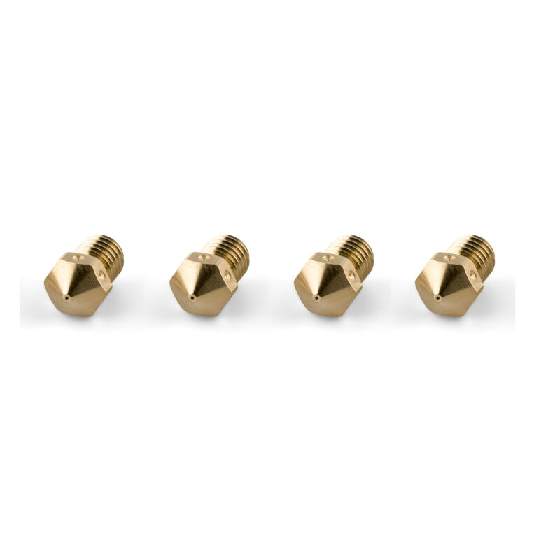 RepRap M6 Brass Nozzle 0,4 mm - 1,75 mm - 4 pcs RepRap M6 Brass Nozzle 0,4 mm - 1,75 mm - 4 pcs