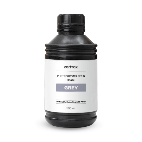 Zortrax UV Resin - Basic - 500ml - Grey Zortrax UV Resin - Basic - 500ml - Grey