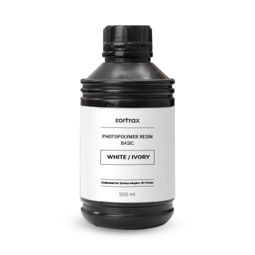 Zortrax UV Resin - Basic - 500ml - White Zortrax UV Resin - Basic - 500ml - White