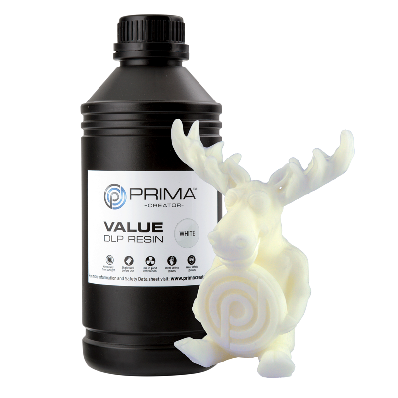 PrimaCreator Value UV / DLP Resin - 1000 ml - White