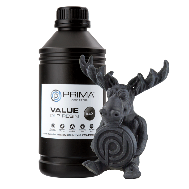 PrimaCreator Value UV / DLP resin - 1000 ml - černá
