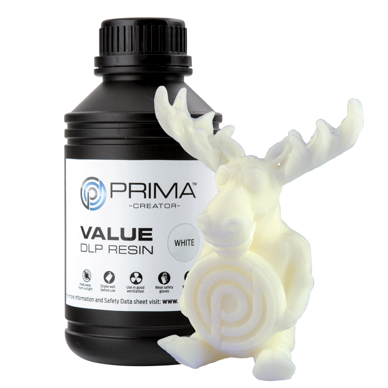 PrimaCreator Value UV / DLP resin - 500 ml - bílá