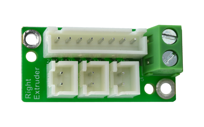 Flashforge Creator Pro 2 Deska pravého extrudéru