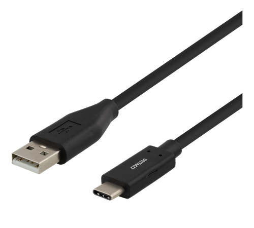 Deltaco USB kabel - 1 m - A-C