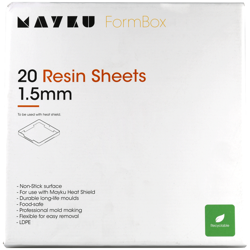Mayku Resin Sheets (LDPE Sheets) 20 pack of 1.5mm