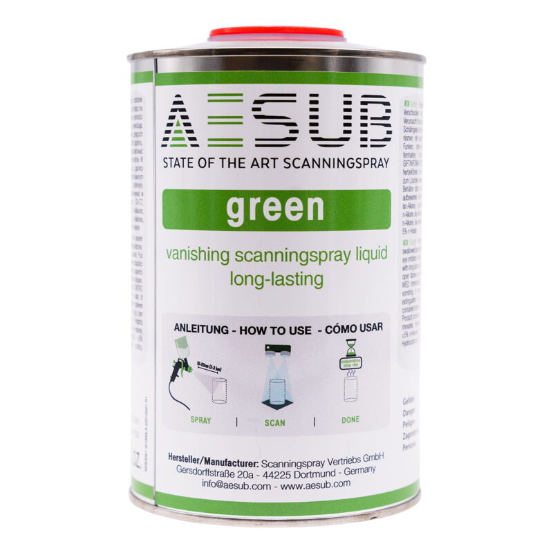 AESUB Green - Spray Gun Solution skenovací sprej - 1000 ml