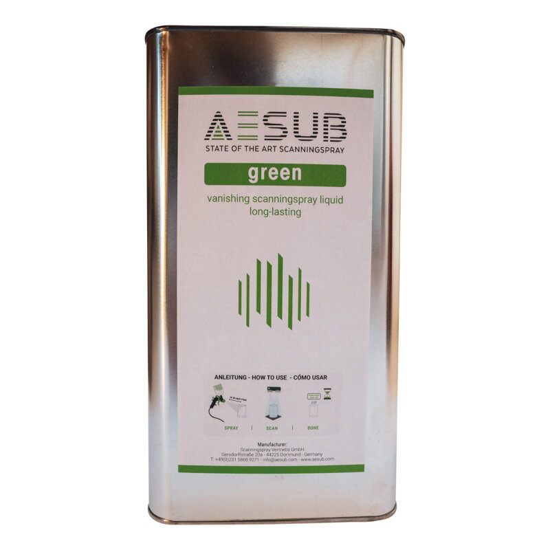 AESUB Green - Spray Gun Solution skenovací sprej - 5000 ml