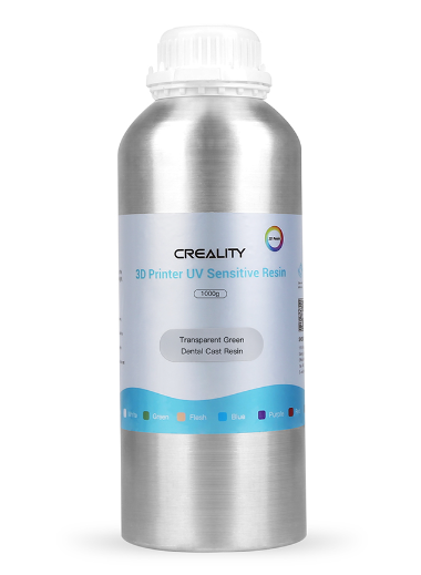 Creality LCD Dental Cast Resin - Transparent Green - 1kg Creality LCD Dental Cast Resin - Transparent Green - 1kg