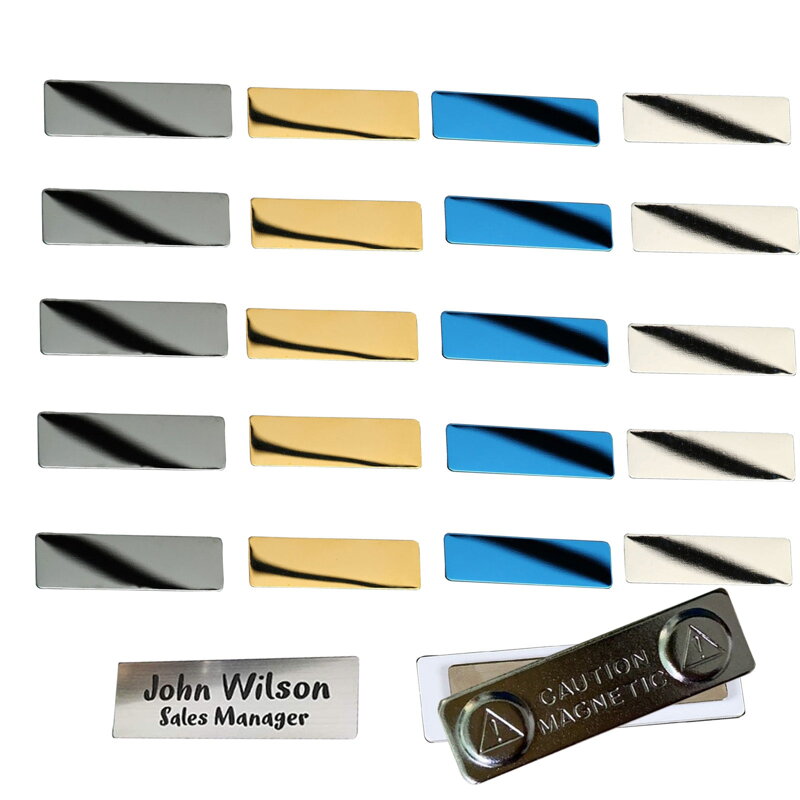Creality Falcon Series Stainless Steel Name Tags Badges - 20pcs