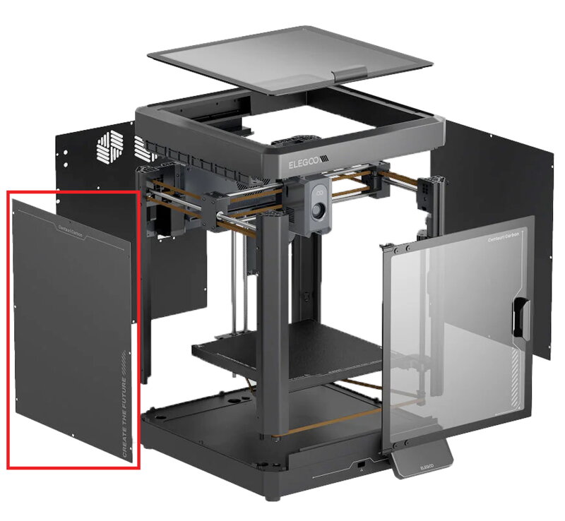 Elegoo Centauri Karbonová Levá Těsnicí Deska