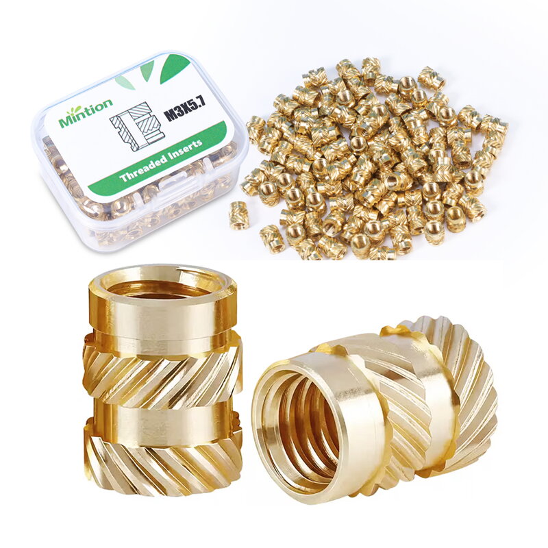 Mintion M3 x 5,7mm x 4,6mm Sada závitových vložek - 100 ks