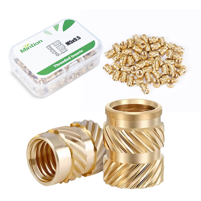 Mintion M5 x 9,5mm x 7,1mm Sada závitových vložek - 50 ks