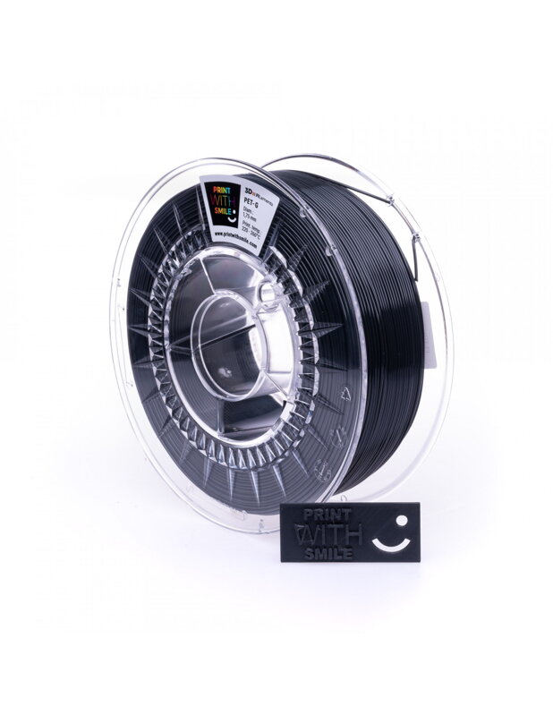 Print With Smile - PET-G - 1,75 mm - Anthracite - 1 Kg Print With Smile - PET-G - 1,75 mm - Anthracite - 1 Kg
