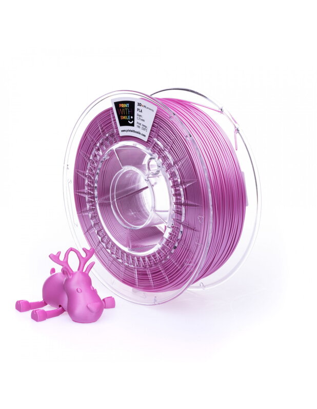 Print With Smile - SATIN PLA - 1,75 mm - Princess PINK - 1000 g