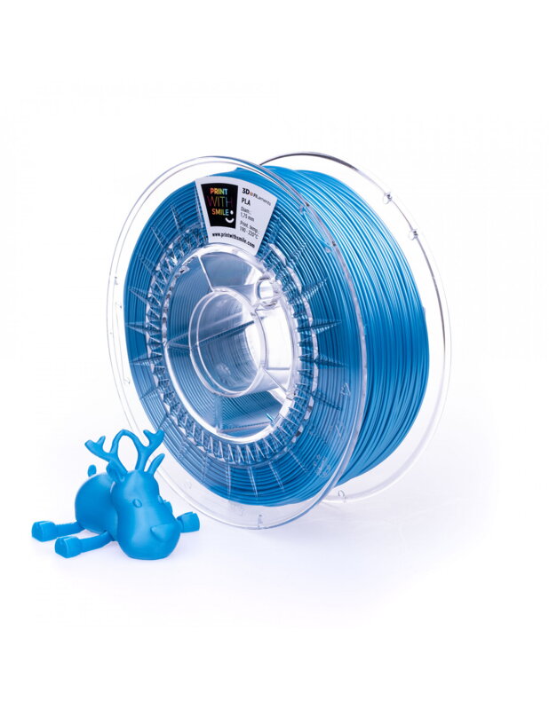 Print With Smile - SATIN PLA - 1,75 mm - Sky BLUE - 1000 g