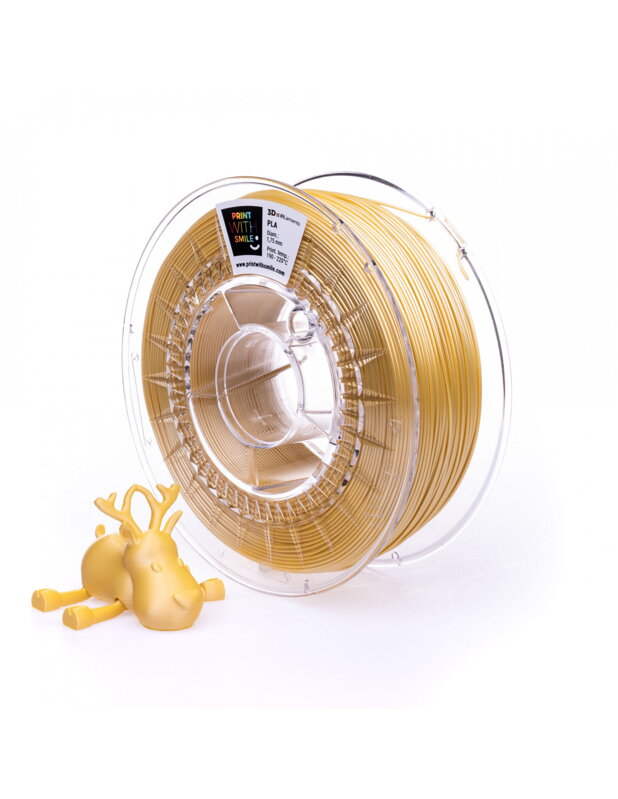 Print With Smile - SATIN PLA - 1,75 mm - Yellow - 1000 g