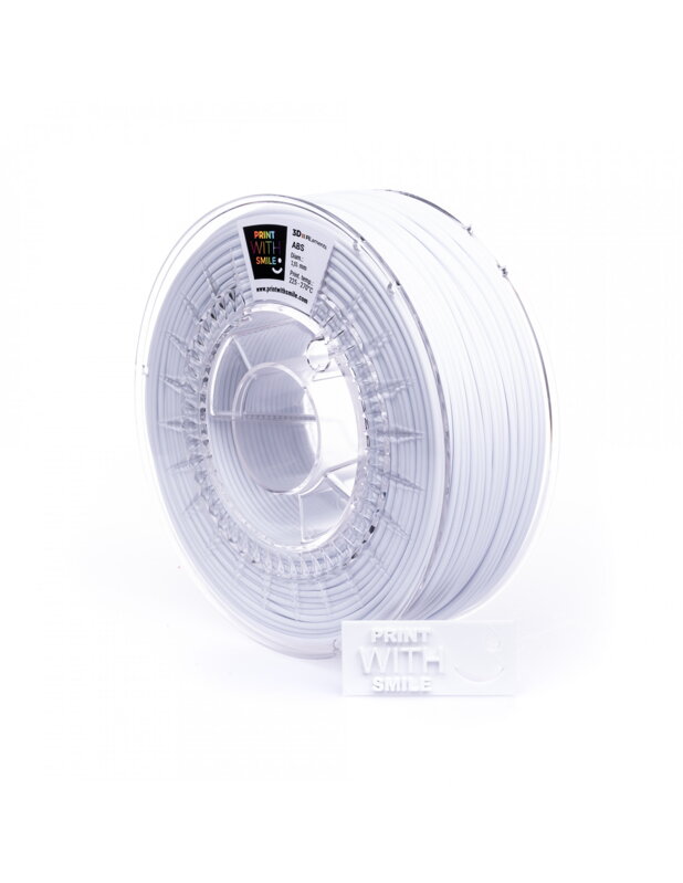 Print With Smile - ABS - 2,85 mm - Satine White - 1 kg Print With Smile - ABS - 2,85 mm - Satine White - 1 kg