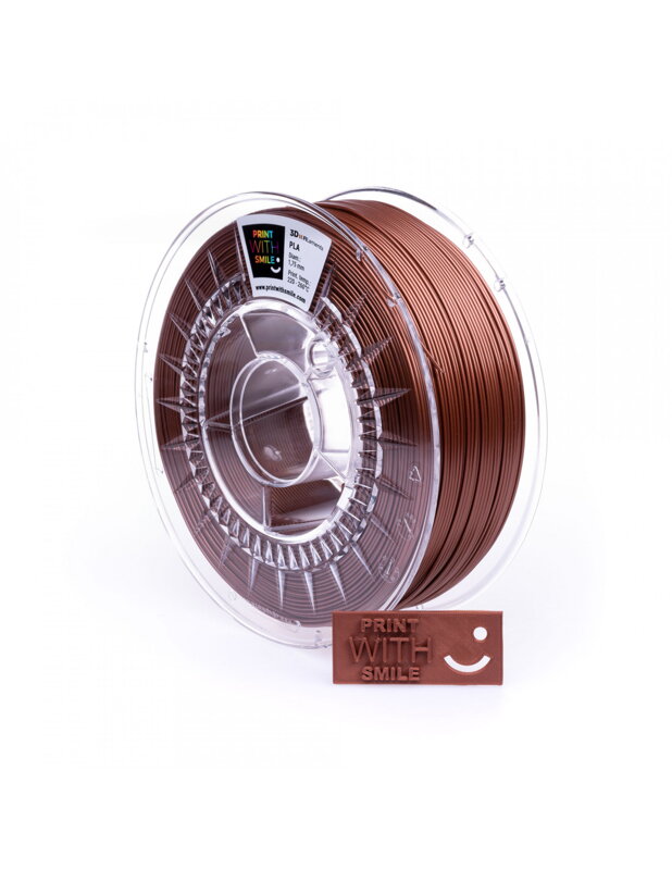 Print With Smile - PLA - 1,75 mm - Copper BROWN - 500 g