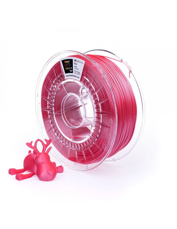 Print With Smile - SATIN PLA - 1,75 mm - Peach RED - 500 g Print With Smile - SATIN PLA - 1,75 mm - Peach RED - 500 g
