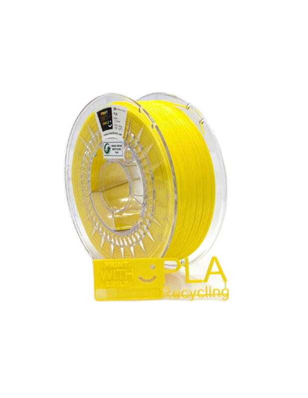 Print With Smile - REC-PLA - 1,75 mm - Just YELLOW - 1000 g