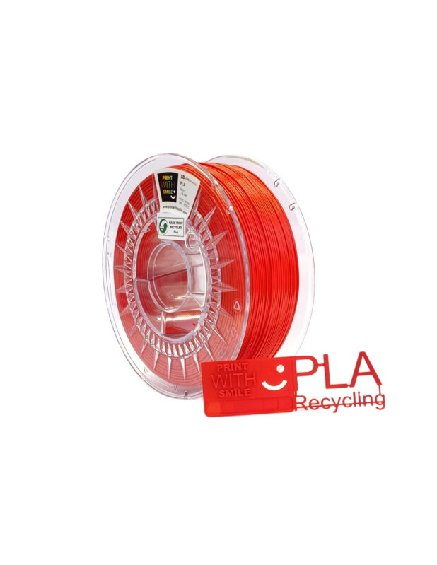 Print With Smile - REC-PLA - 1,75 mm - Just RED - 1000 g