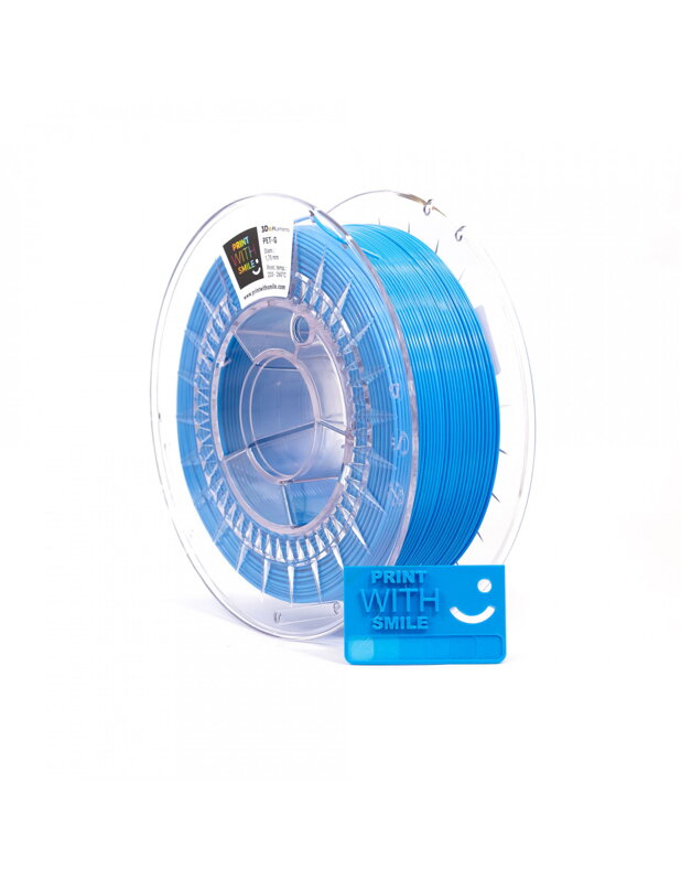Print With Smile - PET-G - 1,75 mm - CYAN Blue - 1 kg
