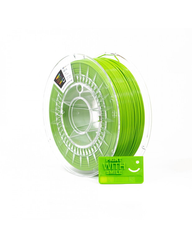 Print With Smile - PET-G - 1,75 mm - GREEN Field - 1 Kg Print With Smile - PET-G - 1,75 mm - GREEN Field - 1 Kg