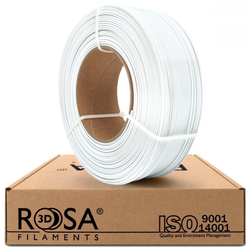 ReFill ROSA3D PETG Standard BÍLÁ 1,75 mm 1 kg ReFill ROSA3D PETG Standard BÍLÁ 1,75 mm 1 kg