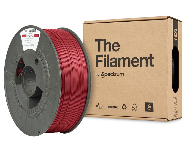 Filament TheFilament TPU-95A ČERVENÁ 1,75 mm 1 kg