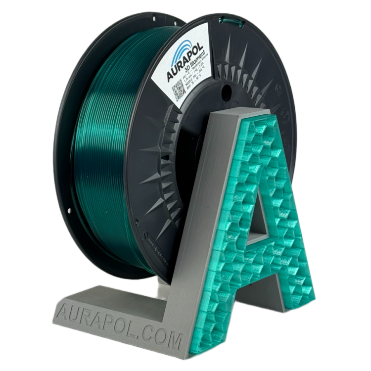 Filament AURAPOL PETG MYSTERIOUS ATLANTIS TRANSPARENT 1,75 mm 1 kg. Filament AURAPOL PETG MYSTERIOUS ATLANTIS TRANSPARENT 1,75 mm 1 kg.