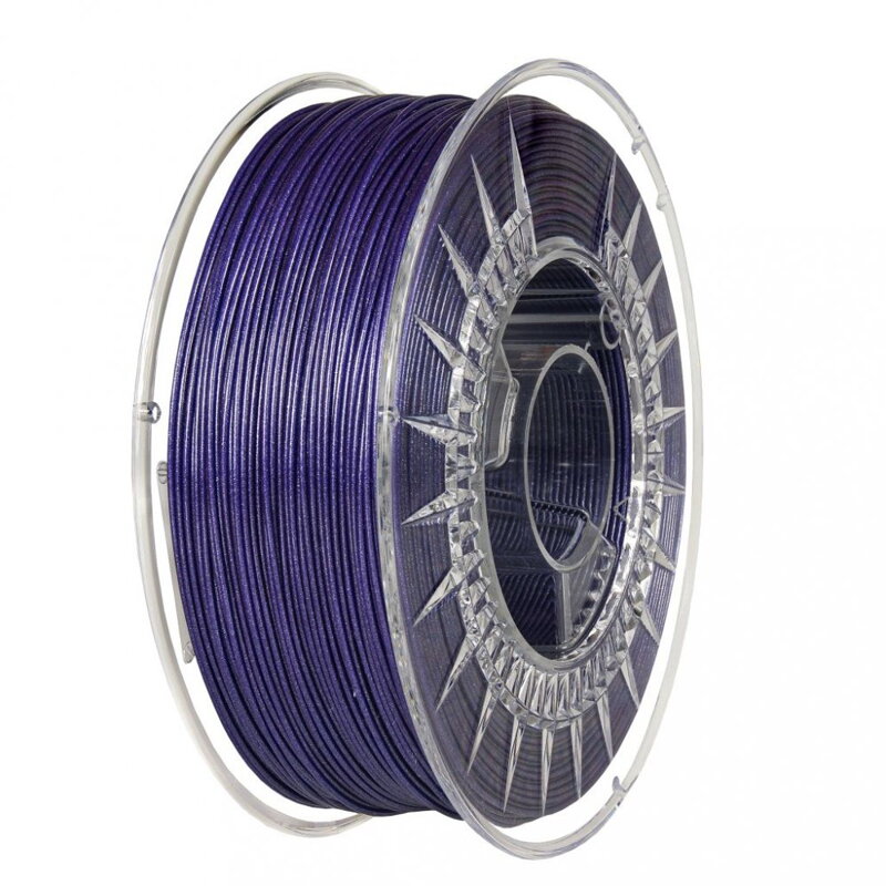 Filament Devil Design PLA FIALOVÁ GALAXY 1,75 mm 1 kg. Filament Devil Design PLA FIALOVÁ GALAXY 1,75 mm 1 kg.