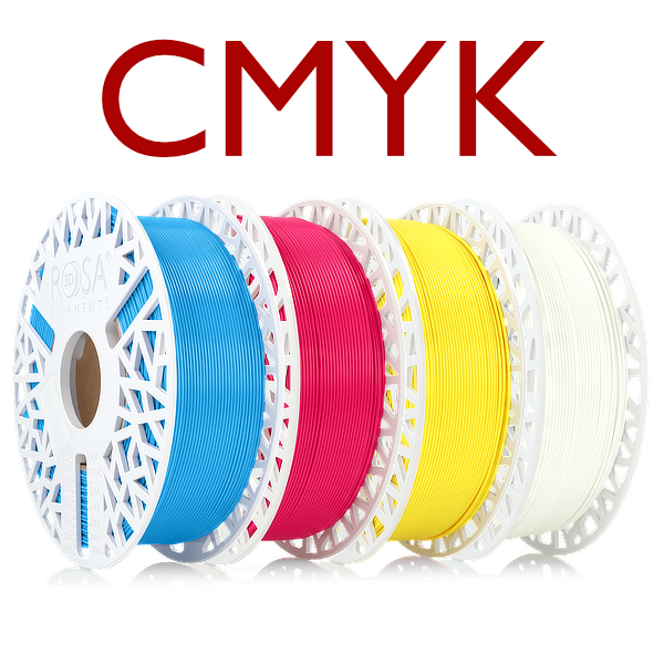 Filament ROSA3D PLA Starter SET "LITHOPHANE" CMYK 1,75 mm 4x1 kg Filament ROSA3D PLA Starter SET "LITHOPHANE" CMYK 1,75 mm 4x1 kg
