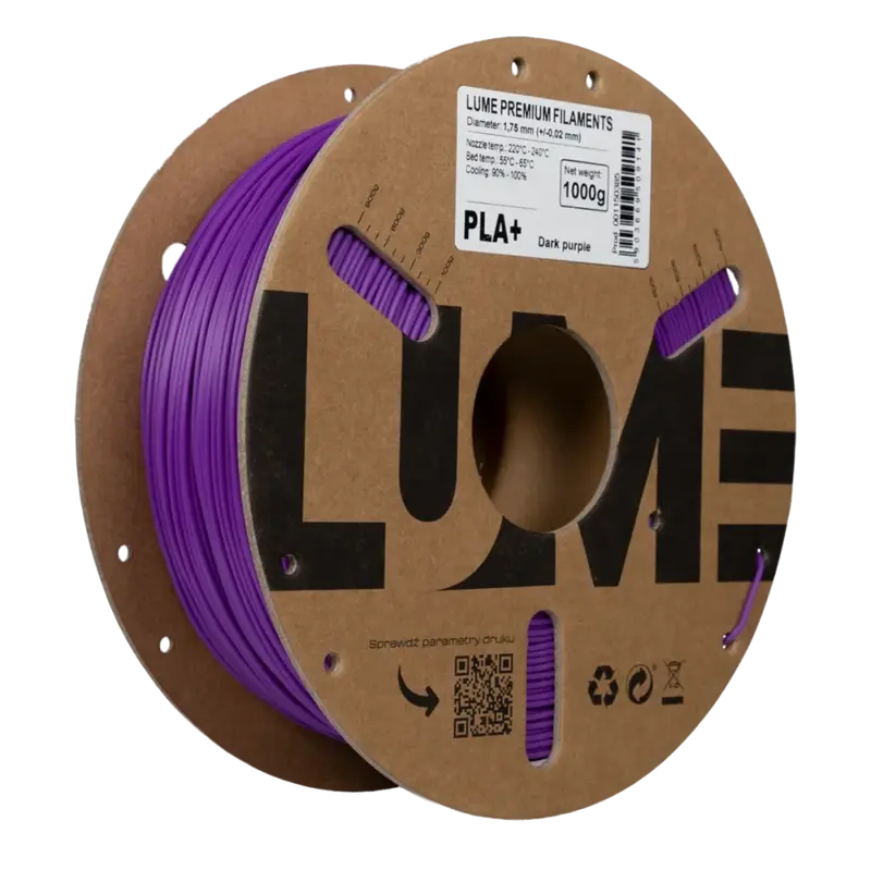 Filament LUME PLA+ TMAVĚ FIALOVÁ 1,75 mm 1 kg