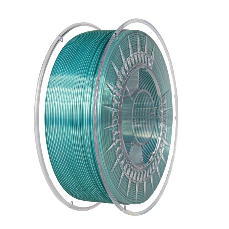 Filament DEVIL DESIGN PLA SILK DUAL STUDENĚ ZELENÁ + BÍLÁ 1,75 mm 1 kg. Filament DEVIL DESIGN PLA SILK DUAL STUDENĚ ZELENÁ + BÍLÁ 1,75 mm 1 kg.