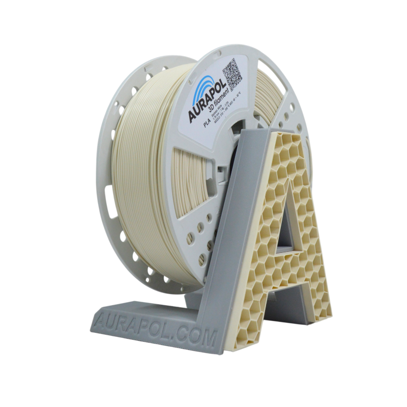 Filament AURAPOL PLA BÍLÁ "SKELETON" 1,75 mm 1 kg.