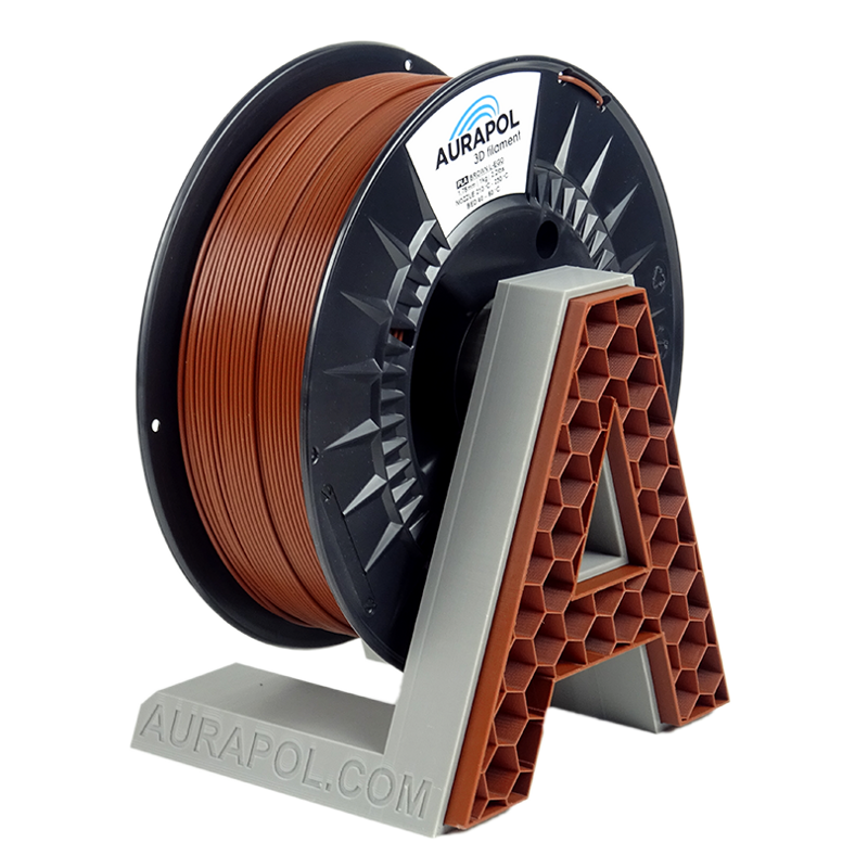 Filament Aurapol PLA HNĚDÁ L-EGO 1,75 mm 1 kg.