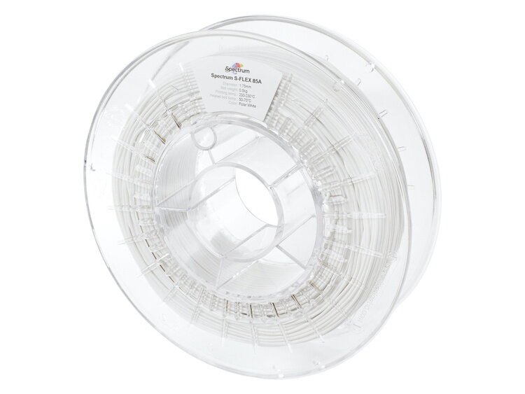 Filament SPECTRUM S-FLEX 85A BÍLÁ "POLAR" 1,75 mm 0,50 kg Filament SPECTRUM S-FLEX 85A BÍLÁ "POLAR" 1,75 mm 0,50 kg
