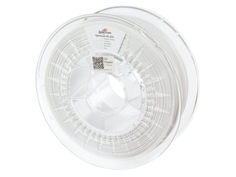 Filament SPECTRUM PC 275 BÍLÁ "TRAFFIC" 1,75 mm 1 kg Filament SPECTRUM PC 275 BÍLÁ "TRAFFIC" 1,75 mm 1 kg