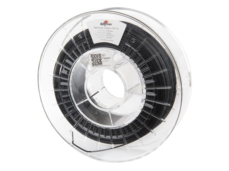 Filament Spectrum PETG CARBON 1,75 mm 0,5 kg Filament Spectrum PETG CARBON 1,75 mm 0,5 kg