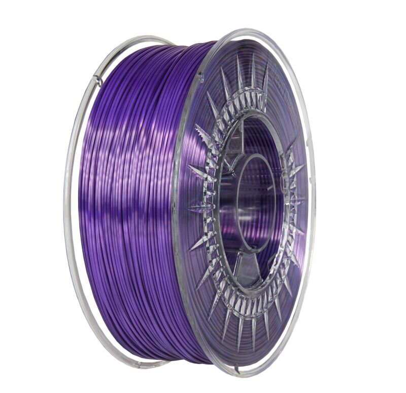 Filament DEVIL DESIGN PLA SILK FIALOVÁ 1,75 mm 1 kg. Filament DEVIL DESIGN PLA SILK FIALOVÁ 1,75 mm 1 kg.