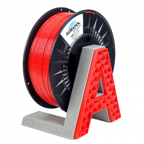 Filament Aurapol PETG ČERVENÁ 1,75 mm 1 kg.