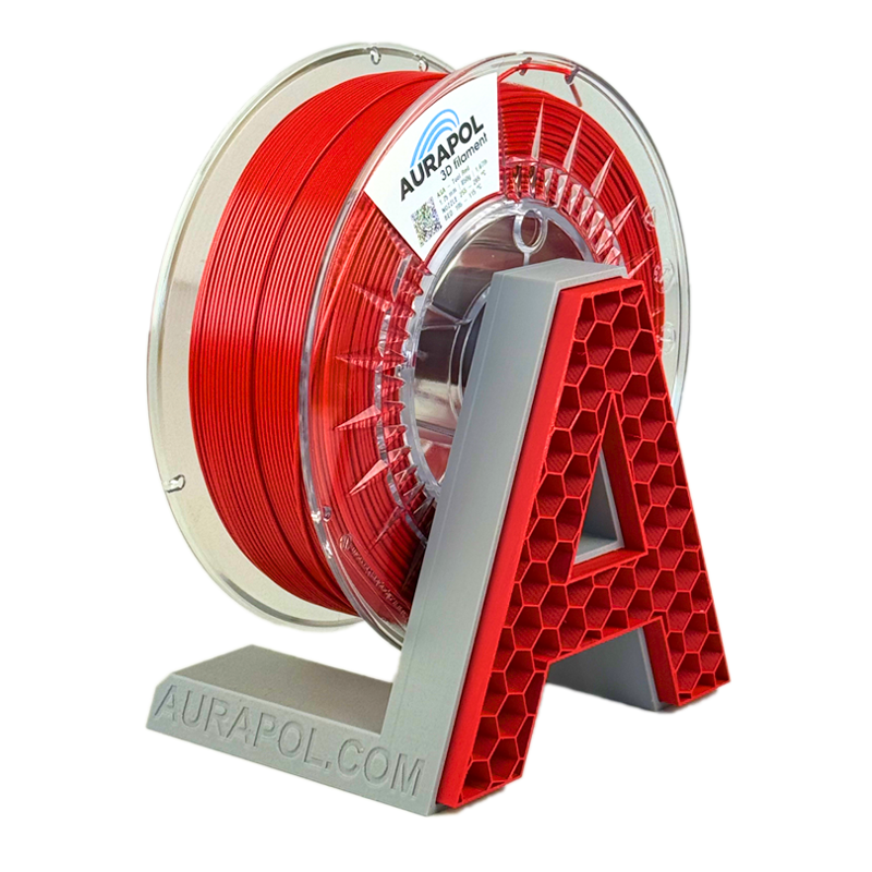 Filament AURAPOL ASA ČERVENÁ "TOOL" 1,75 mm 850g.