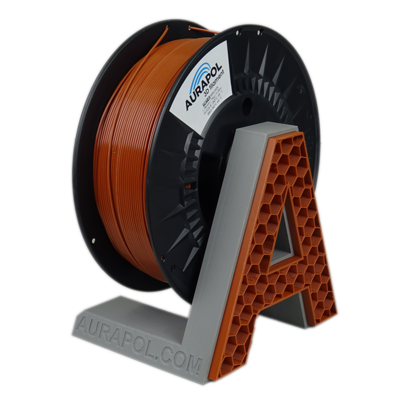 Filament AURAPOL PETG MĚDĚNÁ HNĚDÁ 1,75 mm 1 kg.
