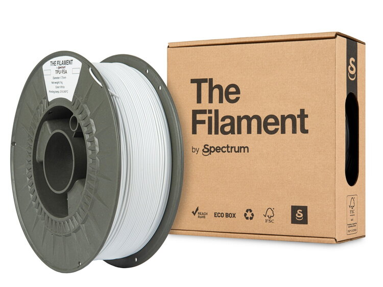 Filament TheFilament TPU-95A BÍLÁ 1,75 mm 1 kg