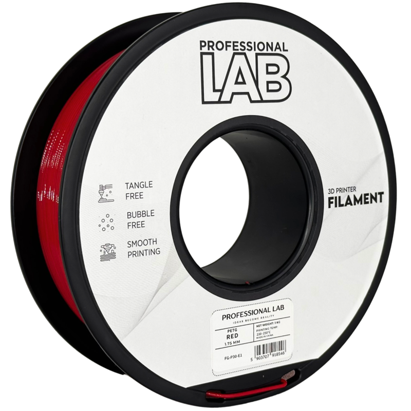 Filament PROFESSIONAL LAB PETG ČERVENÁ 1,75 mm 1 kg Filament PROFESSIONAL LAB PETG ČERVENÁ 1,75 mm 1 kg