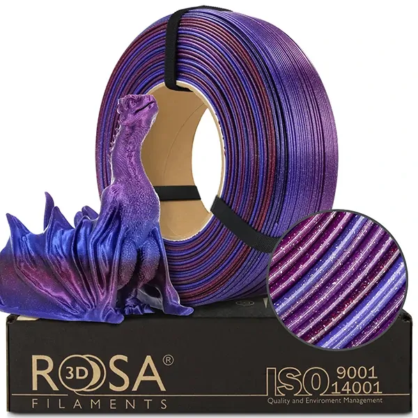 ReFill ROSA3D PLA GALAXY RAINBOW ANDROMEDA 1,75 mm 1 kg ReFill ROSA3D PLA GALAXY RAINBOW ANDROMEDA 1,75 mm 1 kg