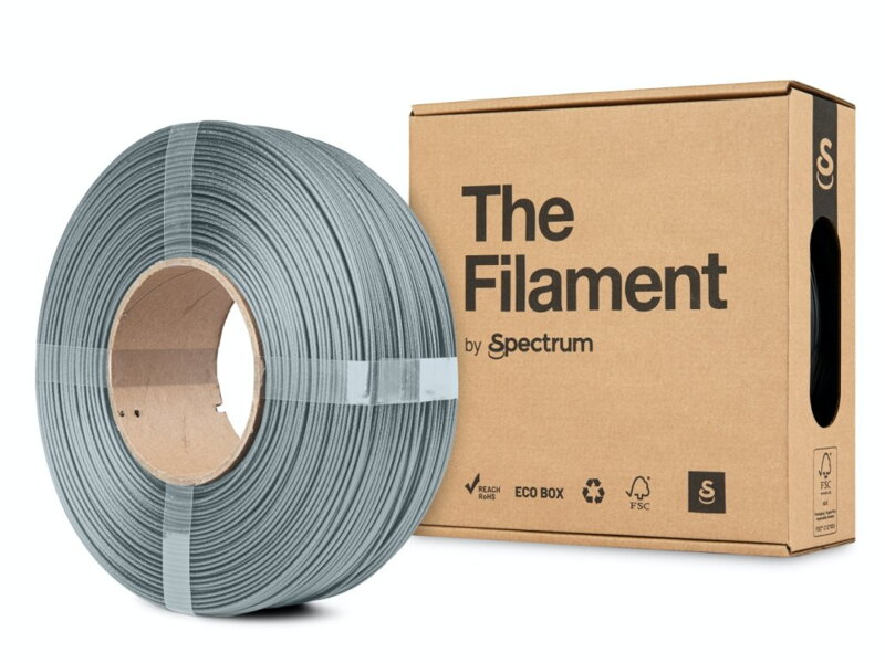 ReFill TheFilament PETG CF ŠEDÁ 1,75 mm 1 kg ReFill TheFilament PETG CF ŠEDÁ 1,75 mm 1 kg