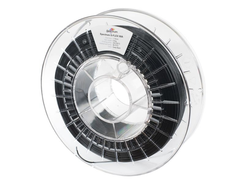 Filament Spectrum S-FLEX 90A ČERNÁ "DEEP" 1,75 mm 0,50 kg Filament Spectrum S-FLEX 90A ČERNÁ "DEEP" 1,75 mm 0,50 kg