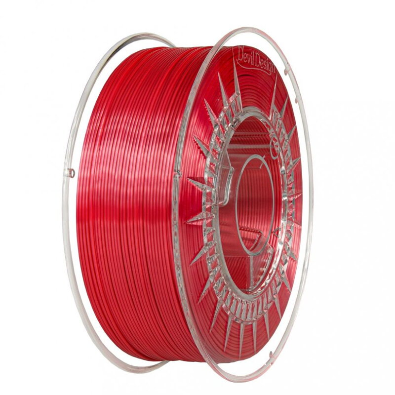 Filament Devil Design PLA SILK ČERVENÁ 1,75 mm 1 kg. Filament Devil Design PLA SILK ČERVENÁ 1,75 mm 1 kg.